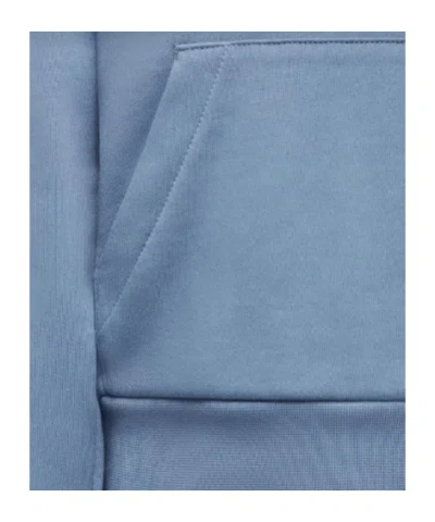 Moncler Sweat À Capuche En Coton À Logo In Blue