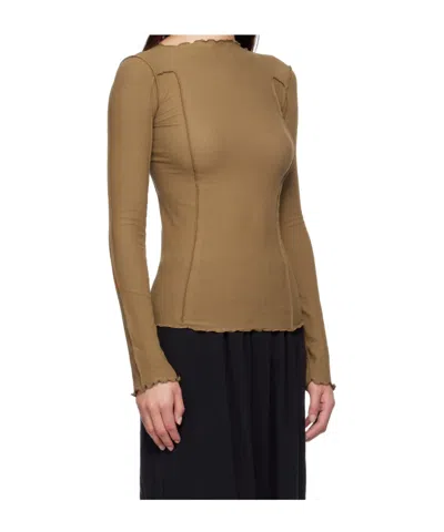 Baserange Brown Omato Long Sleeve T-shirt In Brown