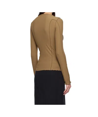 Baserange Brown Omato Long Sleeve T-shirt In Brown
