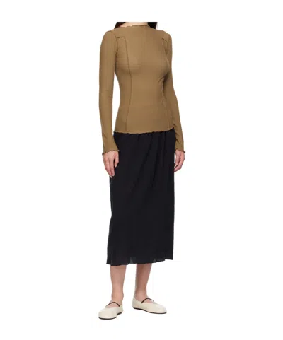 Baserange Brown Omato Long Sleeve T-shirt In Brown