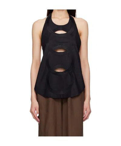 Baserange Sleeveless Vest In Black