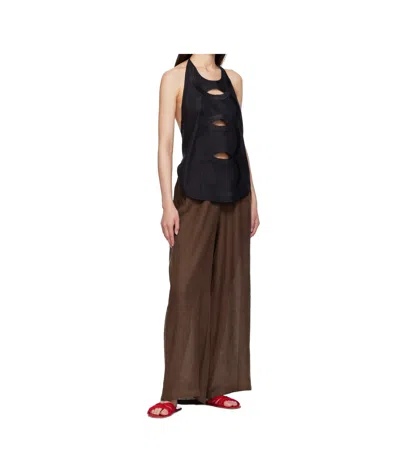 Baserange Sleeveless Vest In Black