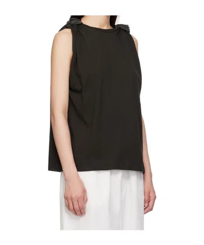 Baserange Brown Rodo Tank Top In Black