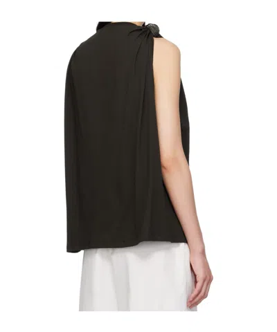 Baserange Brown Rodo Tank Top In Black