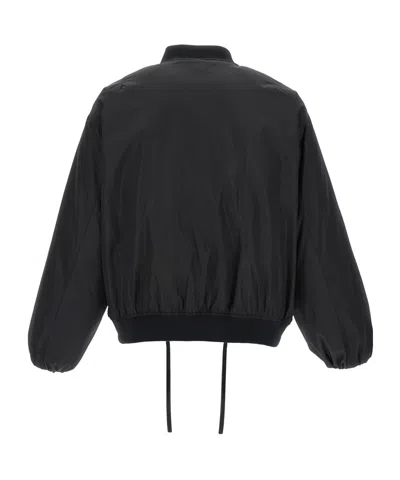 Jil Sander Balloon-sleeve Bomber Jacket In Black
