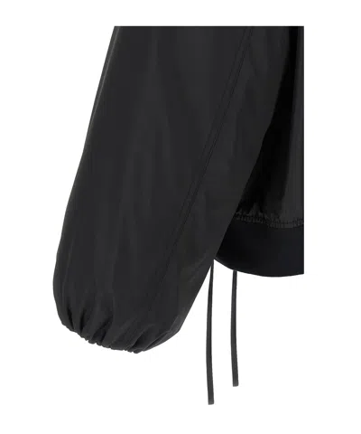Jil Sander Balloon-sleeve Bomber Jacket In Black