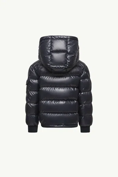 Moncler Manaem Hooded Down Jacket In Blue