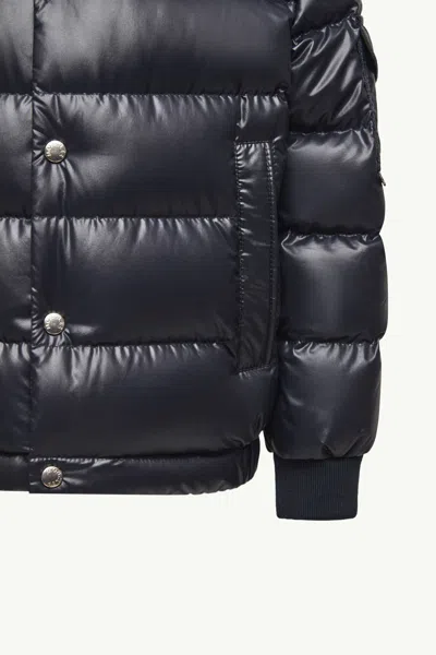 Moncler Manaem Hooded Down Jacket In Blue