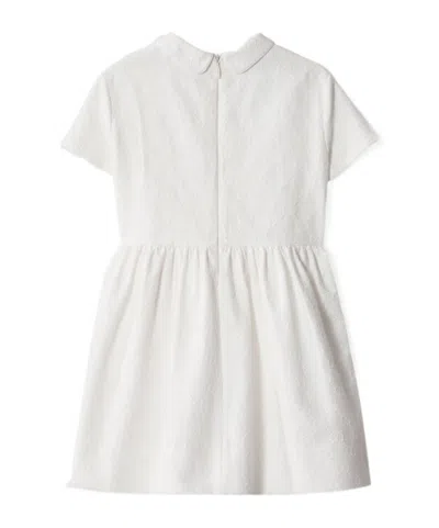 Gucci Gg Cotton Dress In White