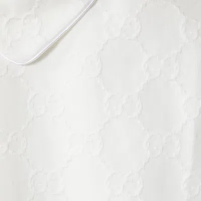 Gucci Gg Cotton Dress In White