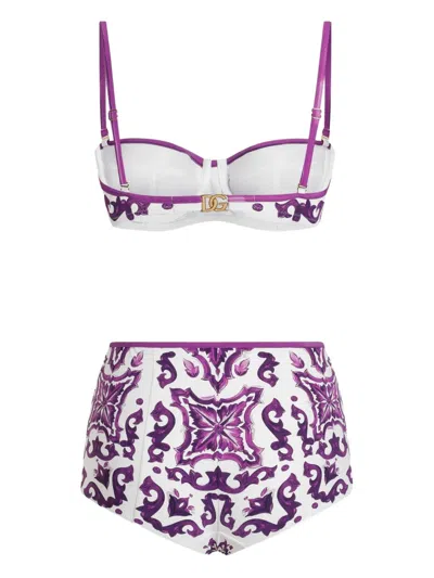 Dolce & Gabbana Majolica Print Bikini