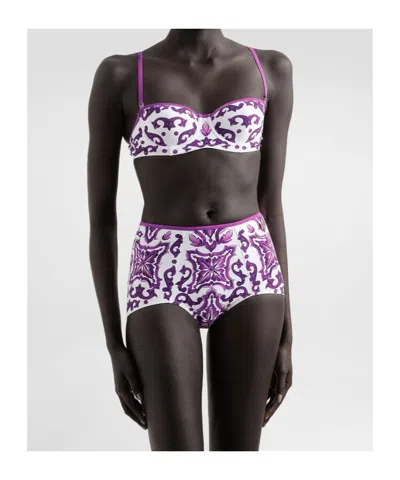 Dolce & Gabbana Majolica Print Bikini
