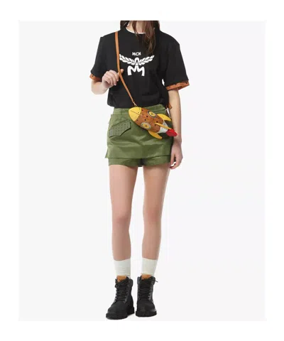 Mcm Aren Rocket Crossbody In Visetos