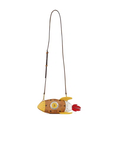 Mcm Aren Rocket Crossbody In Visetos