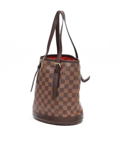 Pre-owned Louis Vuitton Damier Ebene Marais Bucket Bag