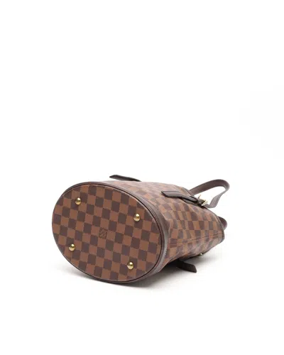 Pre-owned Louis Vuitton Damier Ebene Marais Bucket Bag