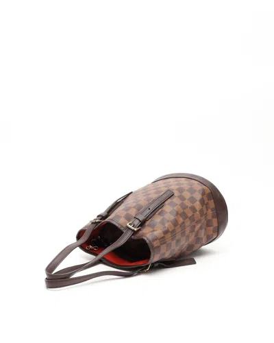 Pre-owned Louis Vuitton Damier Ebene Marais Bucket Bag