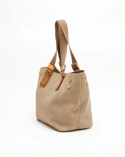 Pre-owned Louis Vuitton Denim Articles De Voyage Mm Tote Bag