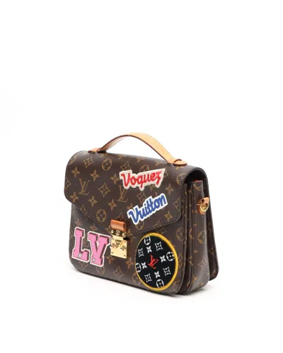 Pre-owned Louis Vuitton Monogram Pochette Metis Patches Bag