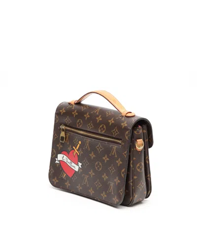 Pre-owned Louis Vuitton Monogram Pochette Metis Patches Bag