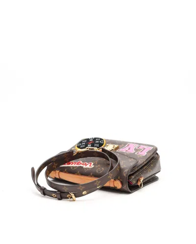 Pre-owned Louis Vuitton Monogram Pochette Metis Patches Bag