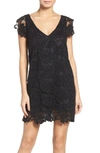 Bb Dakota 'jacqueline' Lace Shift Dress In Black