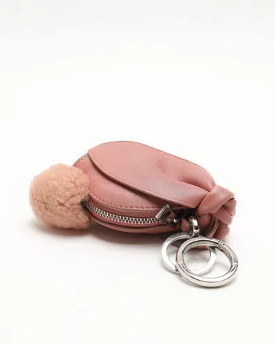 Loewe Bunny Coin Purse Charm In Brown
