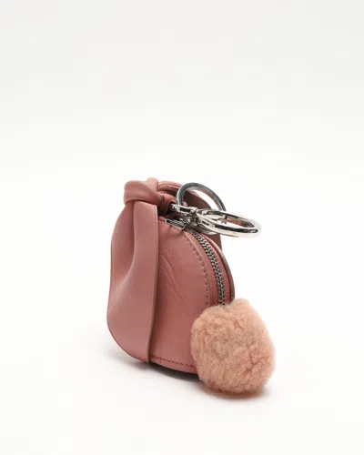 Loewe Bunny Coin Purse Charm In Brown