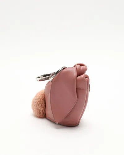 Loewe Bunny Coin Purse Charm In Brown