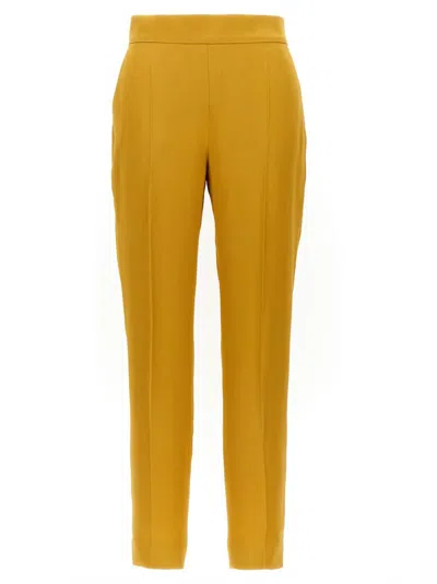 Max Mara Studio Women Deserto Pants In Yellow