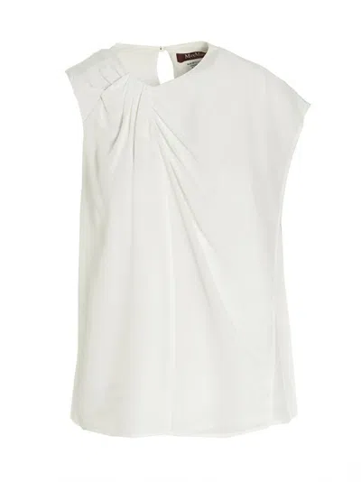 Max Mara White Baylda Top In White