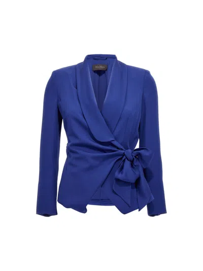 Max Mara Jacke Klenia Aus Seide In Blue