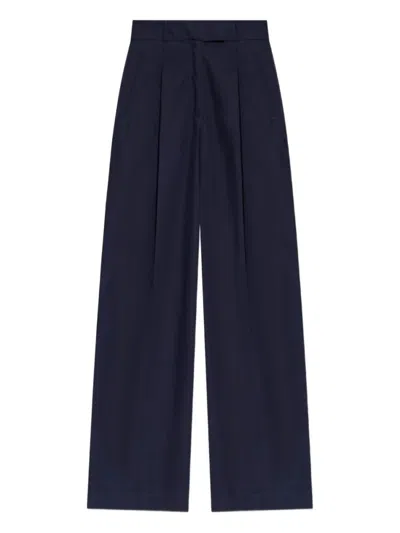 Apc A.p.c. Veronica Pleated Cotton Trousers Clothing