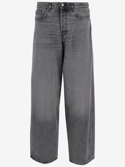 Haikure Grey Cotton Denim Jeans In Brown