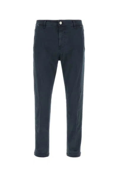 Pt Torino Trousers Stretch Cotton Belt Loops
