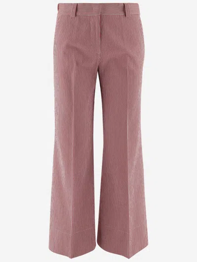 Ql2 Red Striped Pattern Trousers