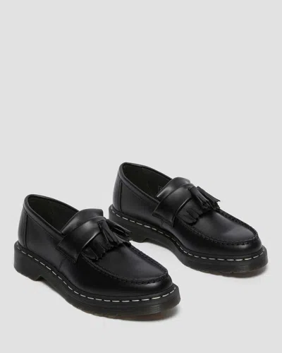 Dr. Martens' Adrian White Stitch Smooth Leather Loafers