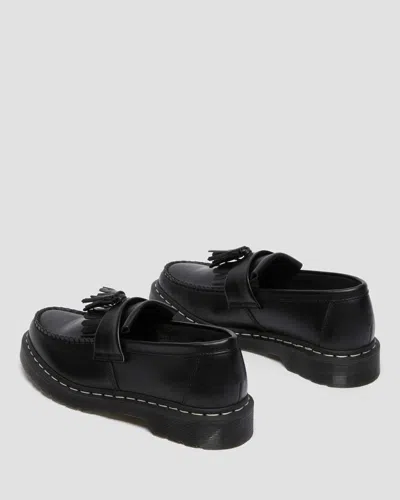 Dr. Martens' Adrian White Stitch Smooth Leather Loafers
