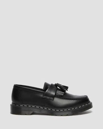 Dr. Martens' Adrian White Stitch Smooth Leather Loafers