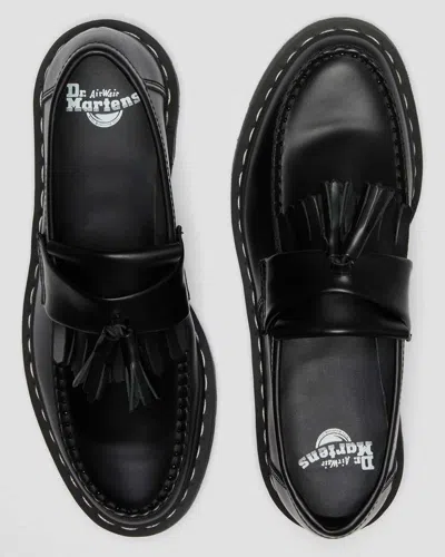 Dr. Martens' Adrian White Stitch Smooth Leather Loafers