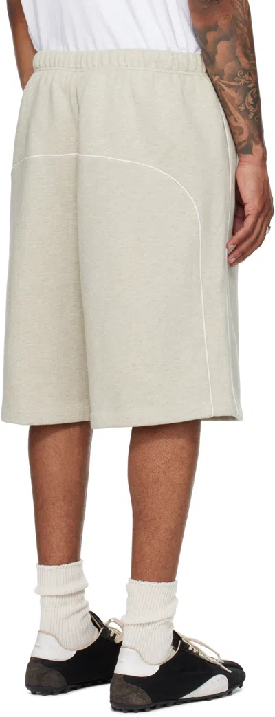 Essentials Beige Basketball Fleece Shorts In Neutral