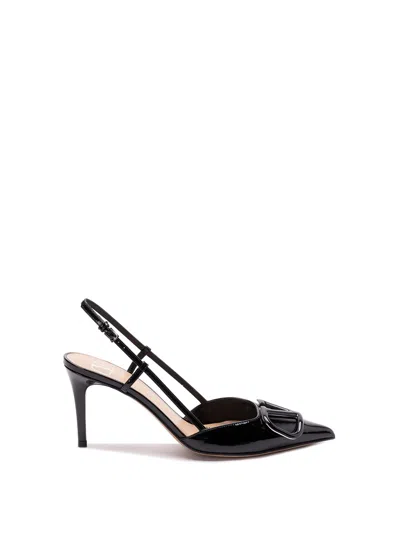 Valentino Vlogo Pointed Toe Slingback Pump
