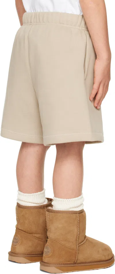 Essentials Kids Taupe Fleece Soccer Shorts