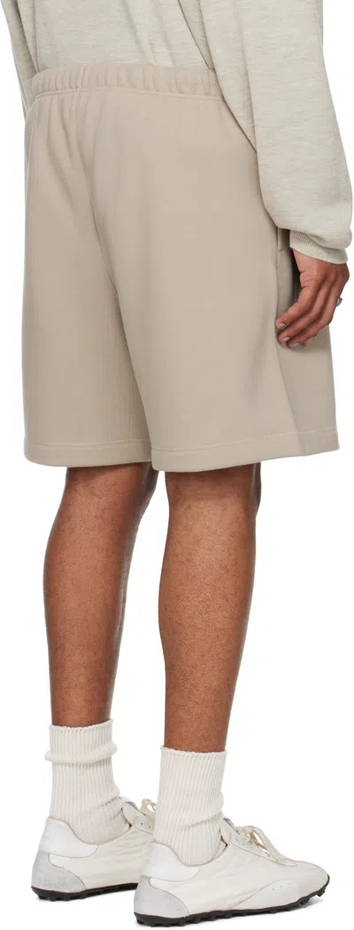 Essentials Taupe Soccer Fleece Shorts