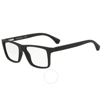Emporio Armani Demo Square Men's Eyeglasses Ea3034 5649 55