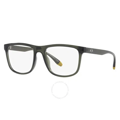 Armani Exchange Demo Sport Men's Eyeglasses Ax3101u 8341 55