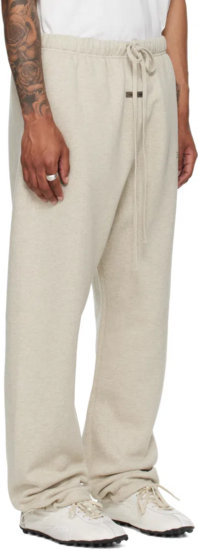 Essentials Beige Relaxed Fleece Sweatpants