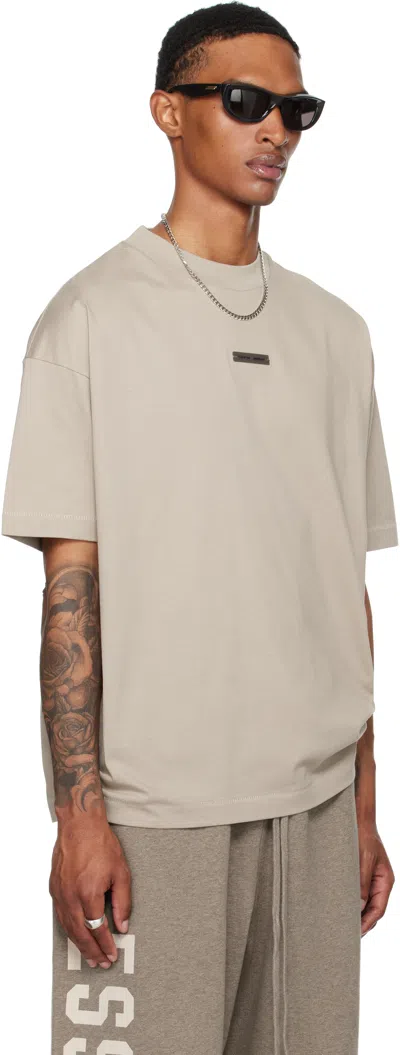 Essentials Taupe Classic Fit T-shirt