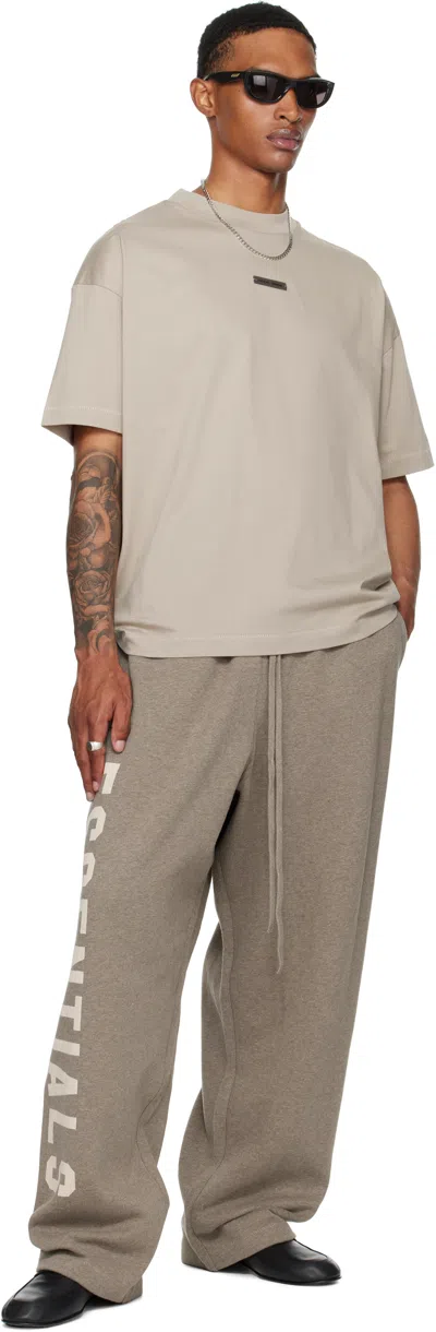 Essentials Taupe Classic Fit T-shirt