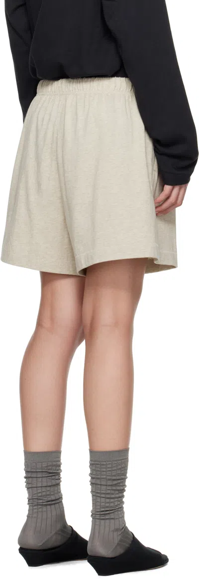 Essentials Beige Soccer Shorts